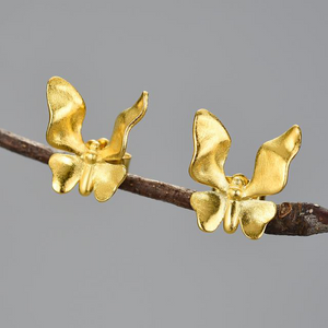 Open image in slideshow, Butterflies Stud Earrings
