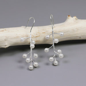 Open image in slideshow, Mountain Holly &amp; Snow Earrings

