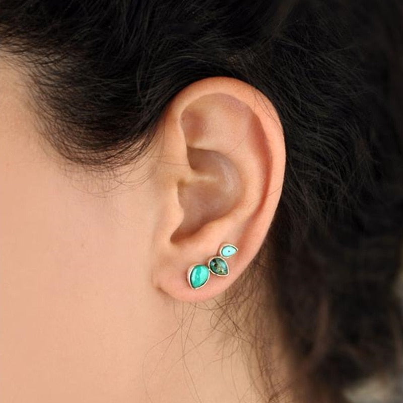 Turquoise Cuff Earrings